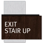 "Exit Stair Up" Egress Sign