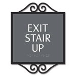 Exit Stair Up Egress Sign