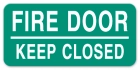Fire Door - Keep Closed Label - 4 Pack