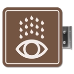 Flag Overhead - Eye Wash Station