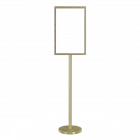 Freestanding Metal Floor Sign Holder - Includes Base, Post, & Frame