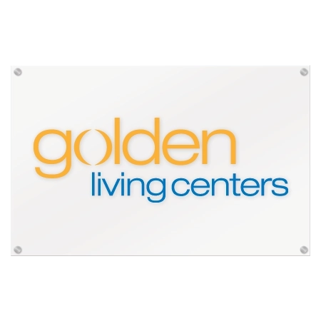 Golden Living Centers Lobby Plaque - Frosted Acrylic, Medium