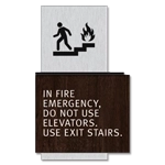 In Fire Emergency, Do Not Use Elevator...