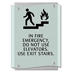 In Fire Emergency, Do Not Use Elevator - No Braille