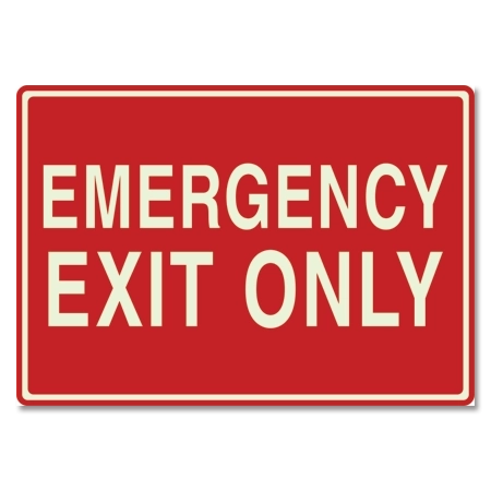 LaserGlow "Emergency Exit Only" Sign