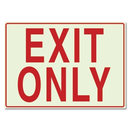 LaserGlow "Exit Only" Sign