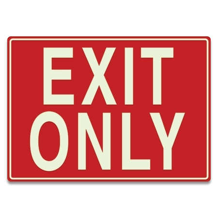 LaserGlow "Exit Only" Sign