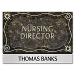 Manager on Duty Sign w/ Nameplate