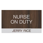 Manager on Duty Sign w/ Nameplate