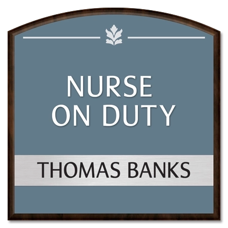 Manager on Duty Sign w/ Nameplate