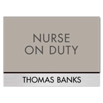 Manager on Duty Sign w/ Nameplate