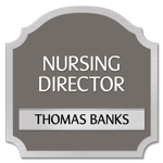 Manager on Duty Sign w/ Nameplate