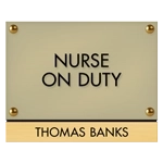 Manager on Duty Sign w/ Nameplate