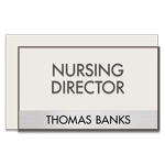 Manager on Duty Sign w/ Nameplate