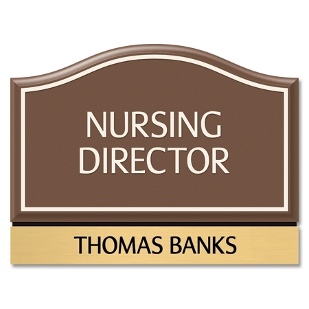 Manager on Duty Sign w/ Nameplate