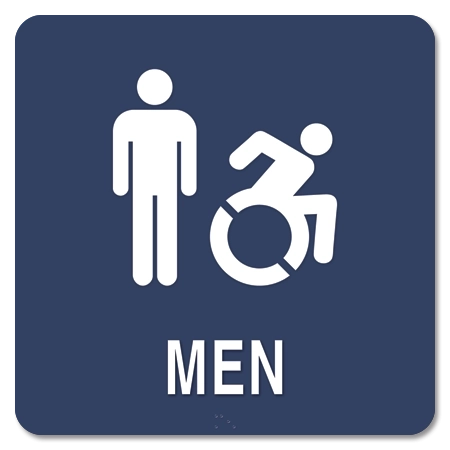 Men Sign w/Male & Dynamic ISA Symbols