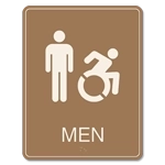 Men Sign w/Male & Dynamic ISA Symbols