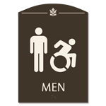 Men Sign w/Male & Dynamic ISA Symbols