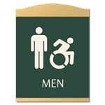 Men Sign w/Male & Dynamic ISA Symbols