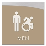 Men Sign w/Male & Dynamic ISA Symbols