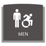 Men Sign w/Male & Dynamic ISA Symbols