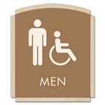 Men Sign w/Male & ISA Symbols