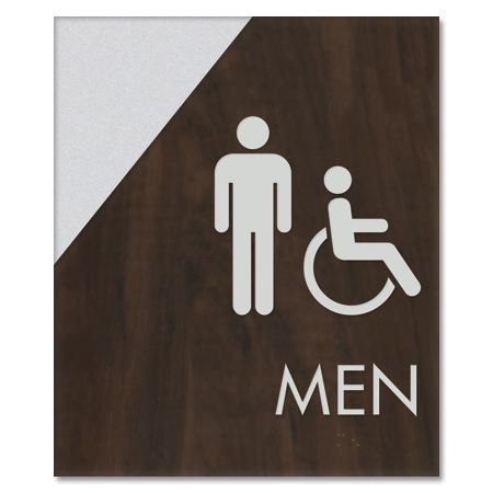 Men Sign w/Male & ISA Symbols
