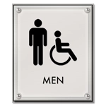 Men Sign w/Male & ISA Symbols