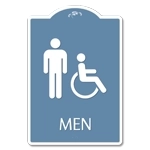 Men Sign w/Male & ISA Symbols