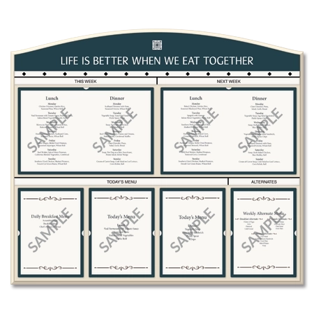 Message Display w/6 Insert Holders