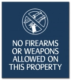 No Firearms or Weapons Allowed - Celtec Version