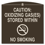 Oxidizing Gas(es) Stored/No Smoking