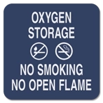 Oxygen Storage / No Smoking No Open Flame