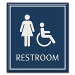 Restroom Sign w/ Female & ISA Symbols
