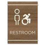 Restroom Sign w/Male & Dynamic ISA Symbols