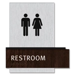 Restroom Sign w/ Male & Female Symbols
