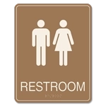 Restroom Sign w/ Unisex Symbols