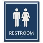Restroom Sign w/ Unisex Symbols