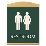 Restroom Sign w/ Unisex Symbols