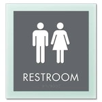 Restroom Sign w/ Unisex Symbols