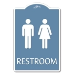 Restroom Sign w/ Unisex Symbols
