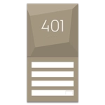 Room Number Sign - 4 Slots