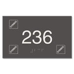 Room Number Sign w/Symbols