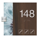 Room Number Sign w/Symbols