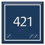 Room Number Sign w/Symbols