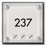 Room Number Sign w/Symbols