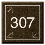Room Number Sign w/Symbols