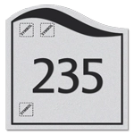 Room Number Sign w/Symbols