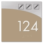 Room Number Sign w/Symbols