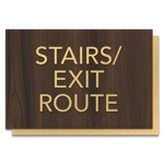 Stairs/Exit Route Egress Sign - CA Compliant
